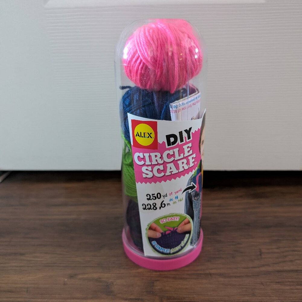 Alex DIY Circle Scarf knitting kids craft kit